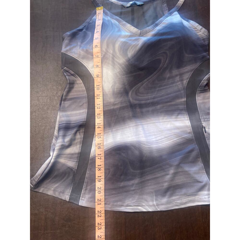 The North Face Rio Tank Top Granite Athletic Built-In Bra Large Pocket UPF 50 - Picture 7 of 13